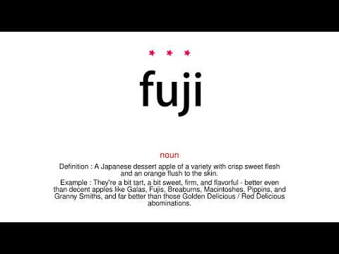 How to pronounce fuji - Vocab Today