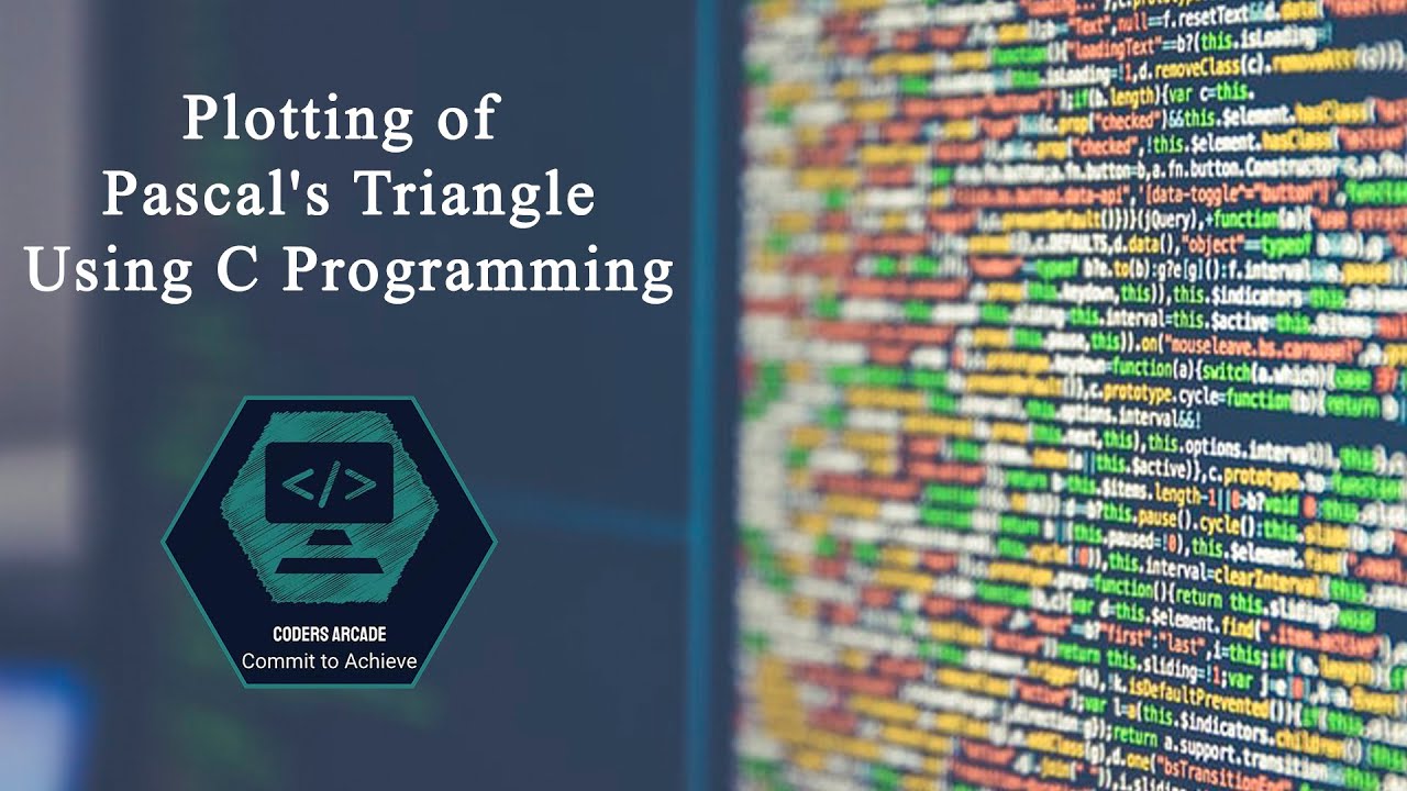 12. Plotting of Pascal's Triangle Using C Programming