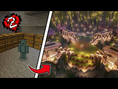 I Built A Lush Cave In Hardcore Minecraft