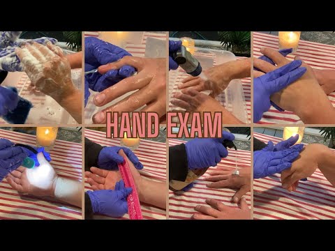 ASMR: Hand exam REAL person {fast & aggressive} outdoors hand massage, ASMR for SLEEP, Thunderstorm