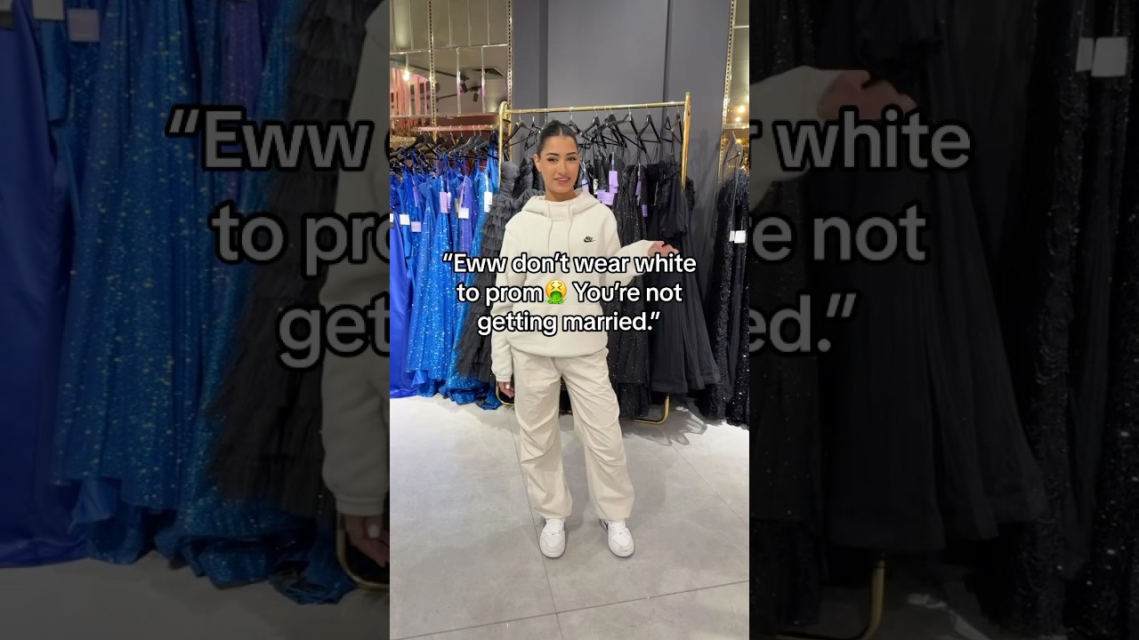 White is a slay 😍 #prom #promdress #formal #formaldresses #promdressshopping #dresses