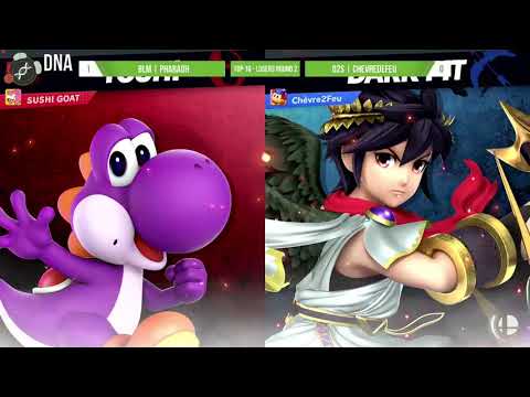DNA.exe S7E1 - BLM Pharaoh (Yoshi) Vs. D2S ChevreDeFeu (Kirby, Pit) - Top 16 - Losers Round 2