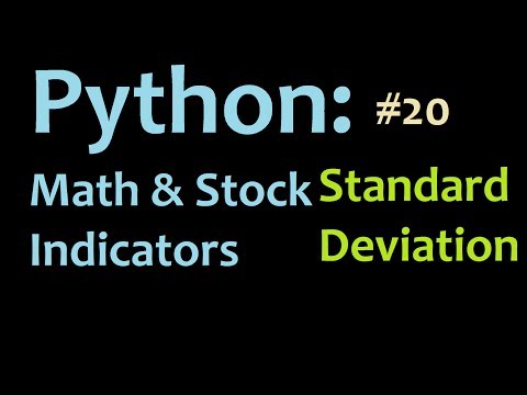 Python Standard Deviation part 1 Programming in Python and Graphing in Matplotlib