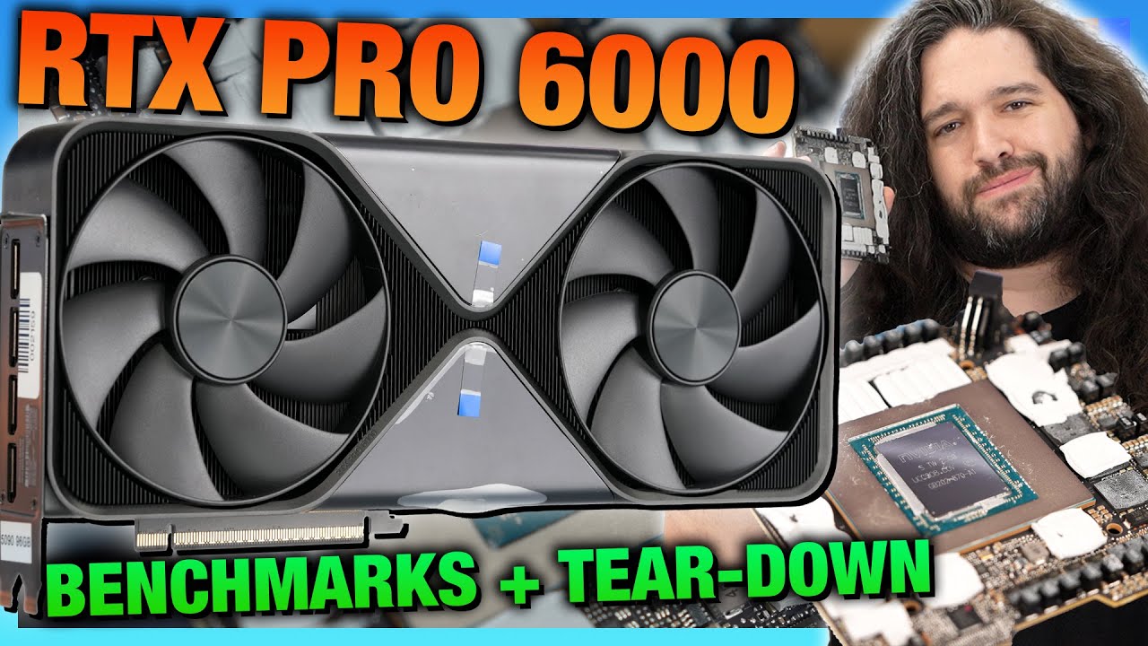 NVIDIA RTX PRO 6000 Blackwell Benchmarks & Tear-Down | Thermals, Gaming, LLM, & Acoustic Tests