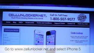 How to Unlock iPhone 5 from O2 UK by Unlock Code, from Cellunlocker.net