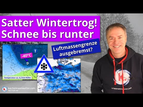 Zum Wochenende kräftige Schneeschauer bis ins Tiefland möglich - Luftmassengrenze vom Tisch?