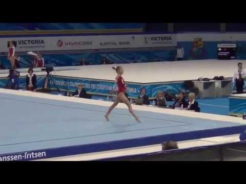 Alma Kuc FX European Championships Bulgaria 2014