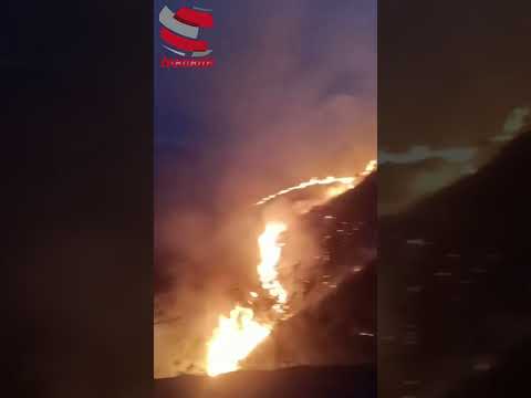 incendio forestal de gran magnitud am3naza zona rural