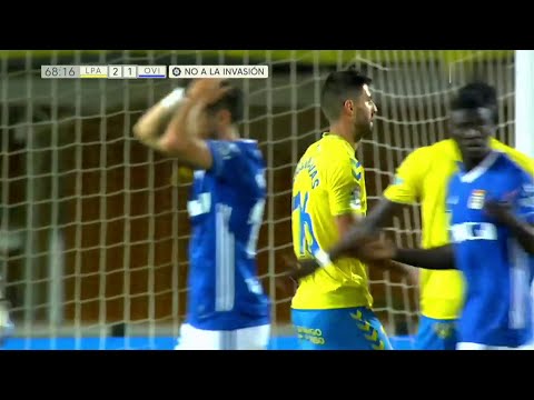 Cagada gorda de Raul Navas en el UD Las Palmas 2 Real Oviedo 1 | 2021-2022
