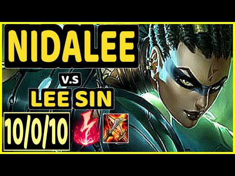 BLUERZOR (NIDALEE) vs LEE SIN - 10/0/10 KDA JUNGLE CHALLENGER GAMEPLAY - EUW