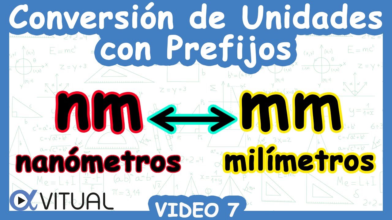 🔄 Conversión de Unidades con Prefijos (nm a mm) | Video 7