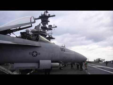 Flight operations aboard USS George H.W. Bush