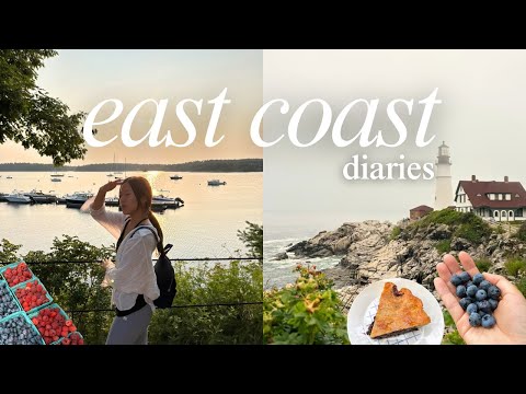 a dreamy east coast summer 🫧 | berry picking, coastal town, ice cream, hiking