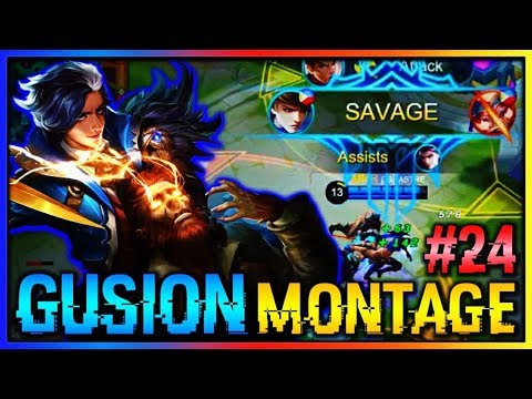 GUSION MONTAGE #24 | SAVAGE +  BASE DIVE | Astre Plays | Mobile Legends