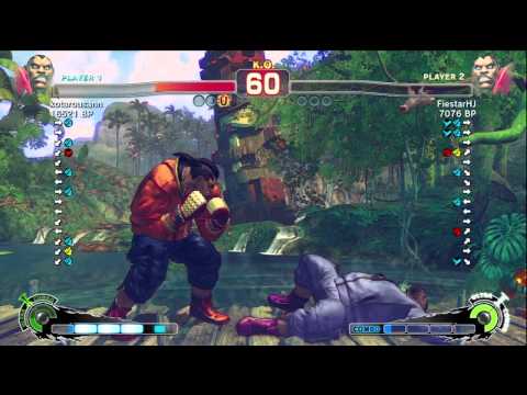 kotarousann [Balrog] vs FiestarHJ [Balrog] SSF4 Japanese Online Ranked Matches - TRUE HIGH-DEF