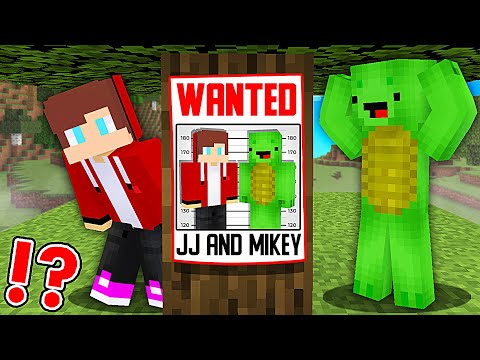 Why JJ and Mikey are WANTED in Minecraft? - Maizen