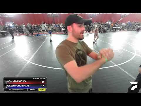 112 Lbs Round 1 - Madalynne Gosda, WI Vs Jazleen Fong-Baake, WI 455e