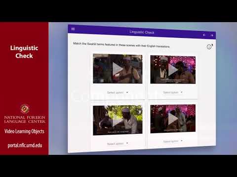 Video Learning Objects Screencast by the National Foreign Language Center (NFLC)