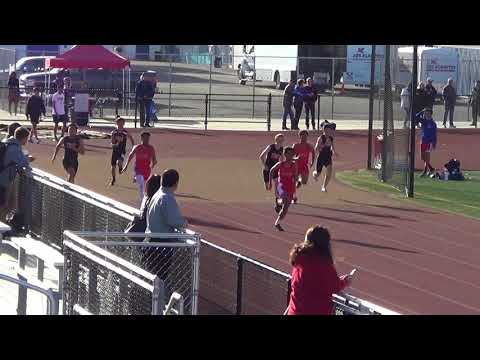 FSB 200m Heat 1 vs Troy 3-14-18 - Los Alamitos Boys