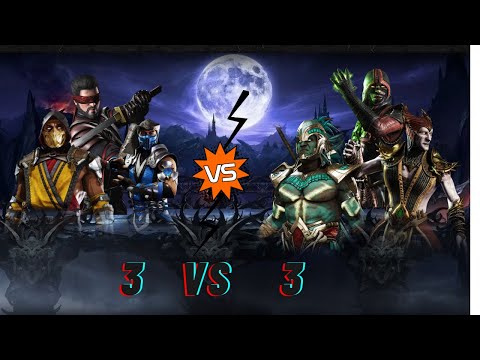 Mortal Kombat XL: Scorpion,Sub Zero, Kenshi VS Shinnock, Kotal Kahn,Ermac Team battle