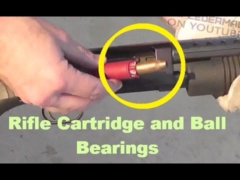 Weird Shotgun Loads:  Rifle Cartridge and Ball Bearings