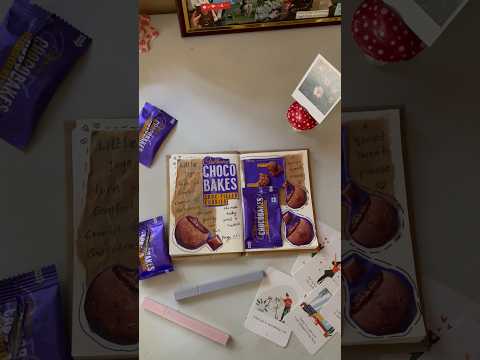 Choco bakes junk journal Cheyyam 🍪📘#journal #shorts #craft
