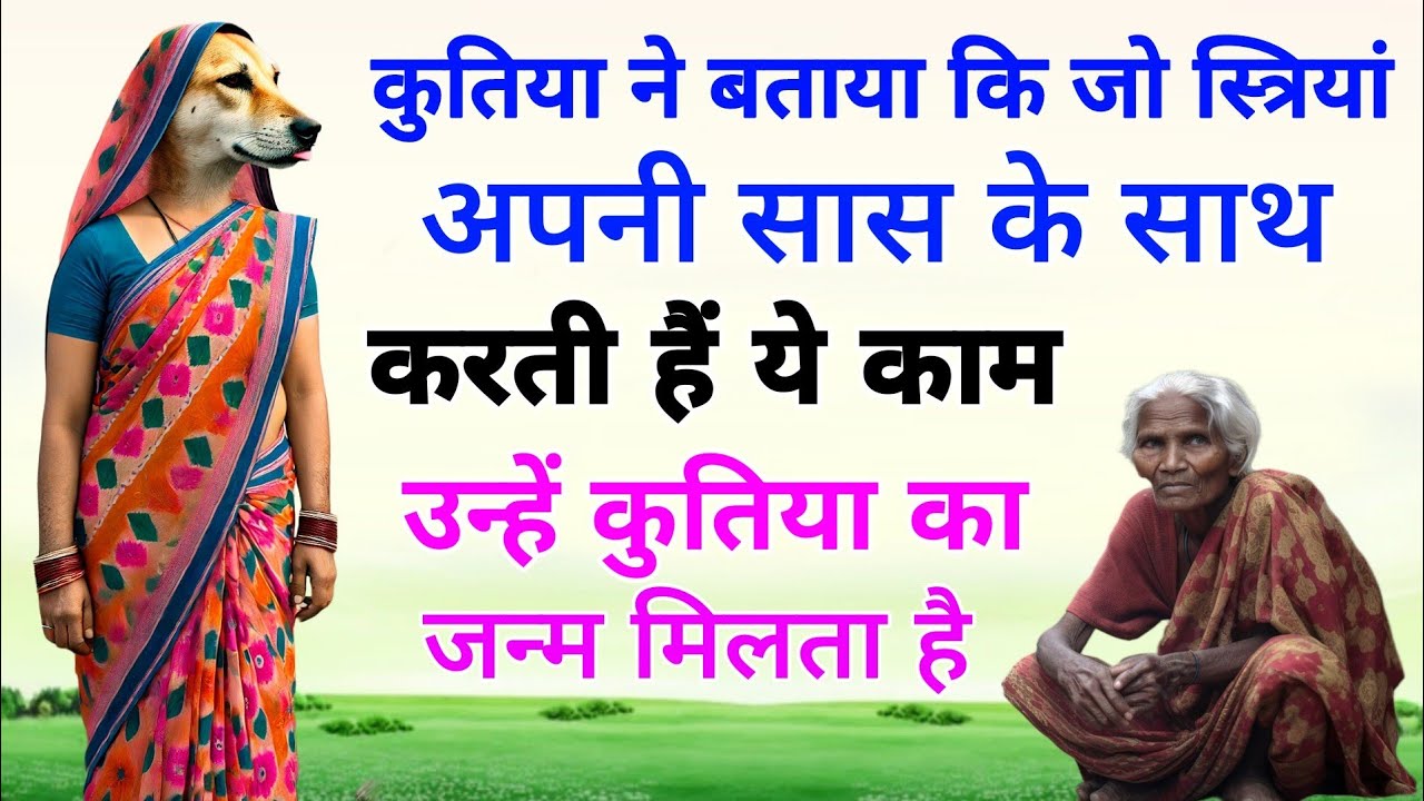 कुतिया ने बताया कि जो स्त्रियां अपनी सास के साथ करती हैं ये काम उन्हें कुतिया का जन्म मिलता है