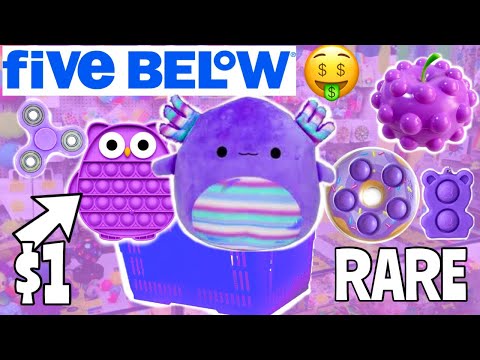 PURPLE ONLY FIDGET SHOPPING! 💜🦄 *MUST SEE* NO BUDGET FIDGET SHOPPING CHALLENGE