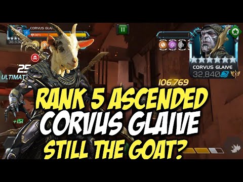 6 Star Rank 5 Ascended Corvus Glaive | Still The Goat Of MCOC? | Marvel Contest Of Champions