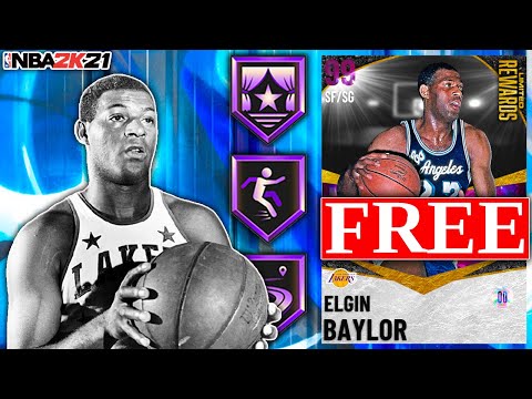 FREE DARK MATTER ELGIN BAYLOR GAMEPLAY! IS HE WORTH THE LIMITED GRIND IN NBA 2K21 MyTEAM?