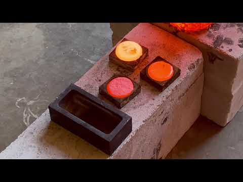 COPPER WIRE MELTDOWN / MAKING COPPER COINS & INGOT