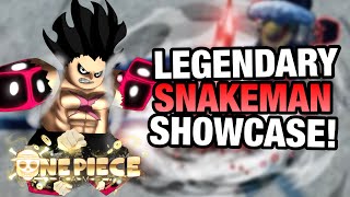 [AOPG] HOW TO GET GEAR 4 SNAKEMAN AND FULL SHOWCASE! A One Piece Game | Roblox