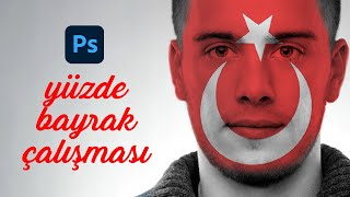 Yüze Türk Bayrağı yerleştirmek