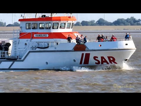 DGZRS SAR Seenotrettungskreuzer HAMBURG Ems bei Emden DBAU MMSI 211295310 BJ 2020