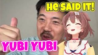 Japanese Actor Actually Said "Yubi Yubi" to Korone!