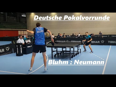 Deutsche Pokalvorrunde aus Neckarsulm | F.Bluhm gegen N.Neumann