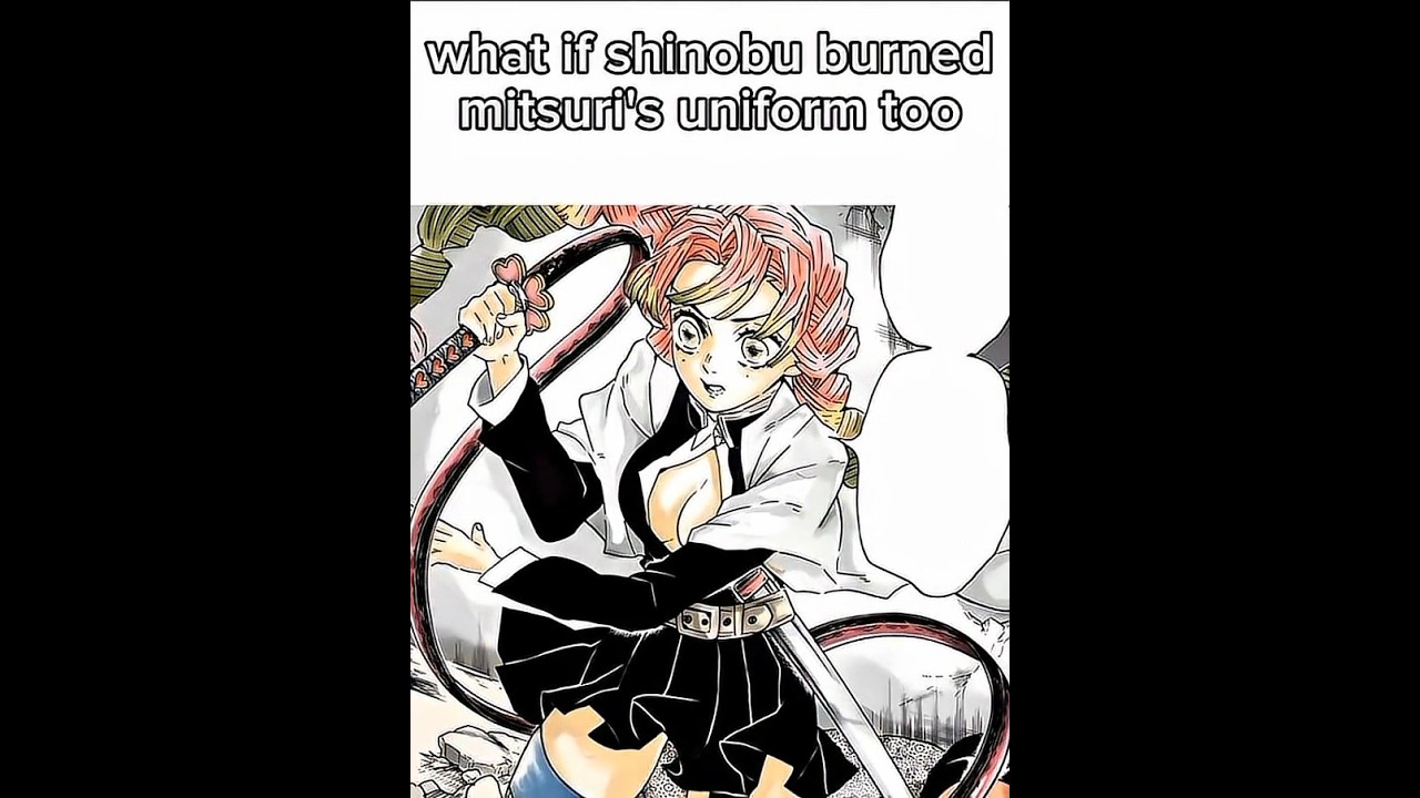 what if shinobu burned mitsuri's uniform too 😳 #mitsurikanroji #mitsuri #kanroji #demonslayer