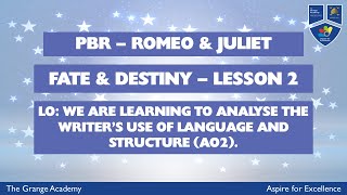 English - Fate &amp; Destiny in Romeo &amp; Juliet - PBR - Lesson 2