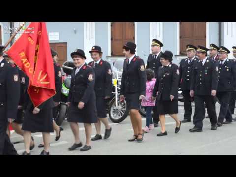 Prihod gasilcev k maši pri Mali Nedelji