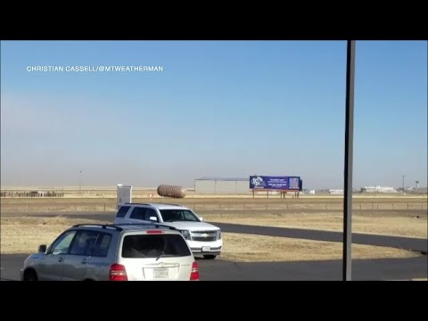 Winds blast Great Falls area