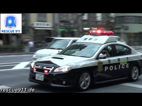 [Tokyo Police] Traffic stop - Raising lightbar