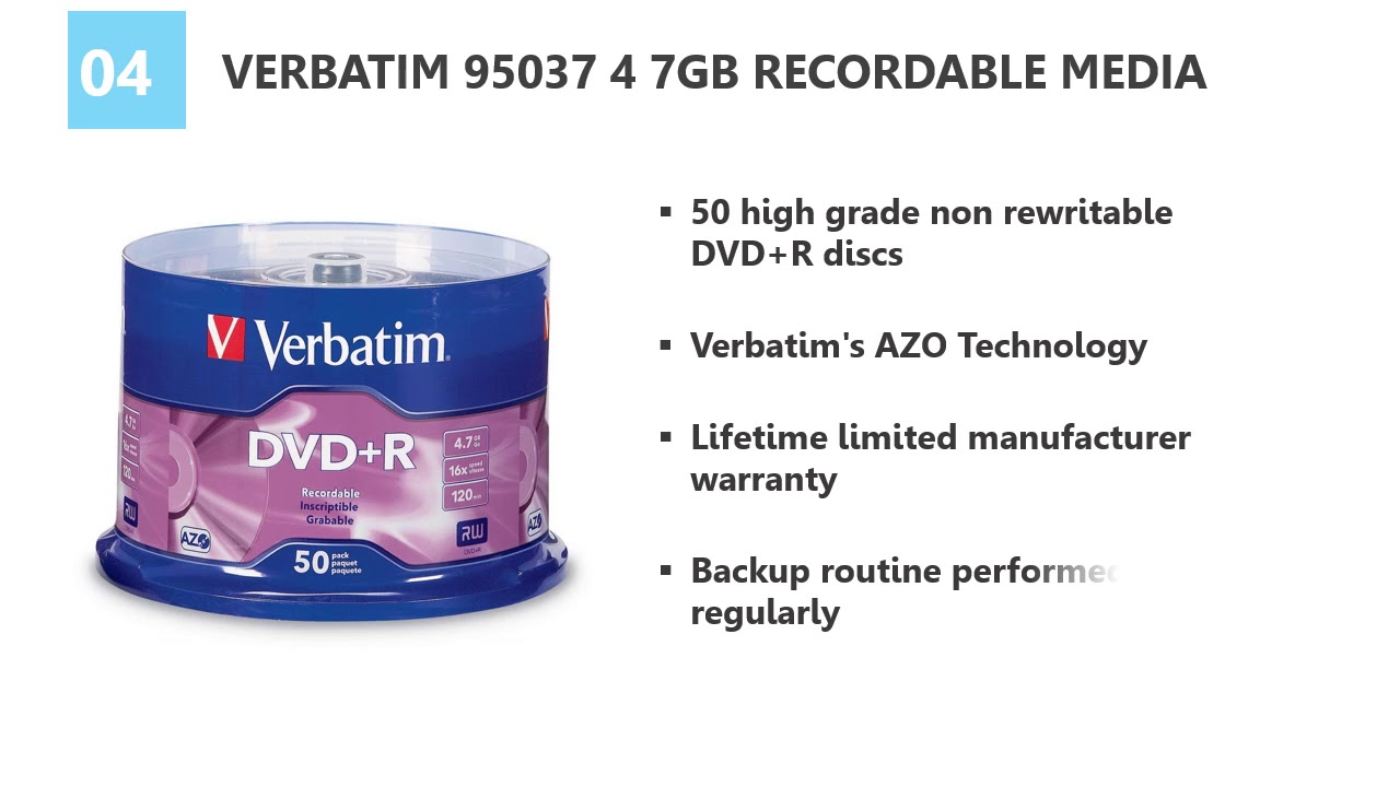 Top 6  Blank DVD+R Discs Reviews 2020