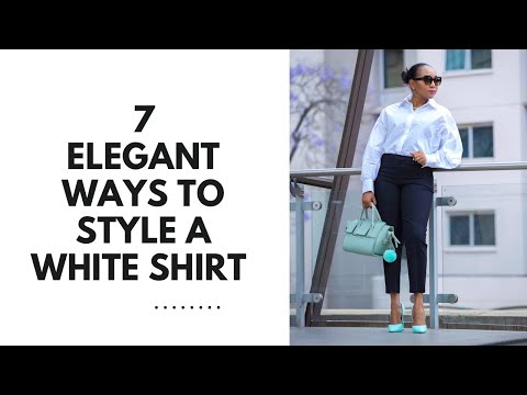 How to style a white shirt Elegantly | For different...