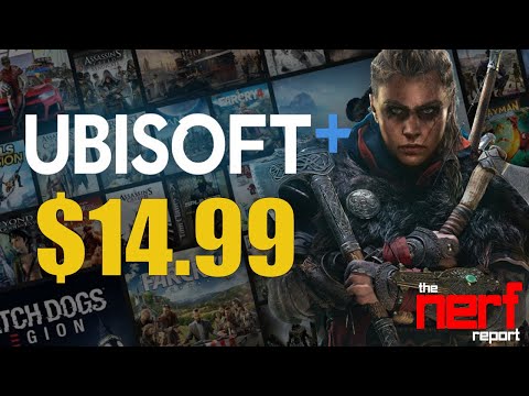 Part of a video titled Is Ubisoft + Worth It? - The Nerf Report - YouTube