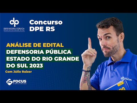 Análise de edital: concurso DPE RS 2023 com Júlio Raizer