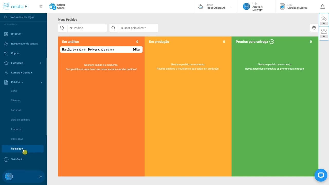 Relatório Plano de Fidelidade | Anota AI