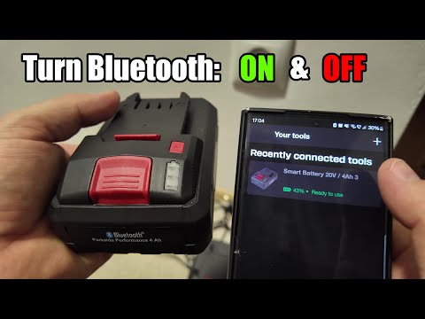 How to Turn Parkside Battery Bluetooth ON & OFF | Connect to App