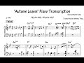 Wynton Kelly "Autumn Leaves" Piano Transcription