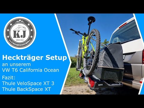 Heckträger Setup an unserem VW T6 California Ocean - Fazit: Thule VeloSpace XT3 & Thule BackSpace XT
