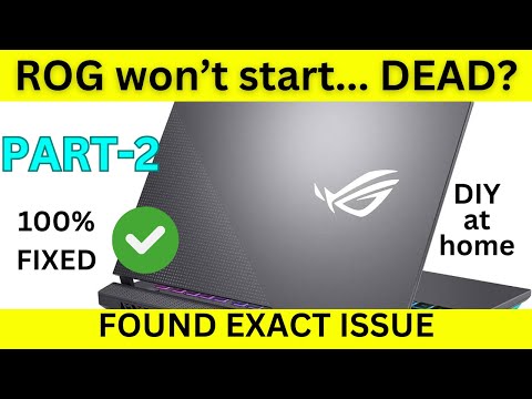 asus rog laptop no power | part 2 | Fixed #asus #rog